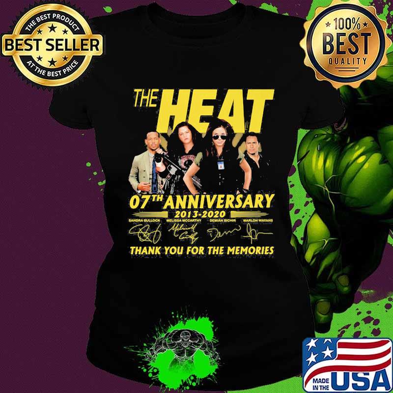 The heat 07th anniversary 2013 2020 thank for the memories signatures s Ladies tee The heat 07th anniversary 2013 2020 thank for the memories signatures s Ladies tee