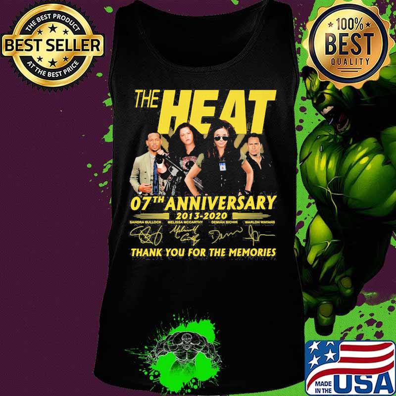 The heat 07th anniversary 2013 2020 thank for the memories signatures s Tank top The heat 07th anniversary 2013 2020 thank for the memories signatures s Tank top