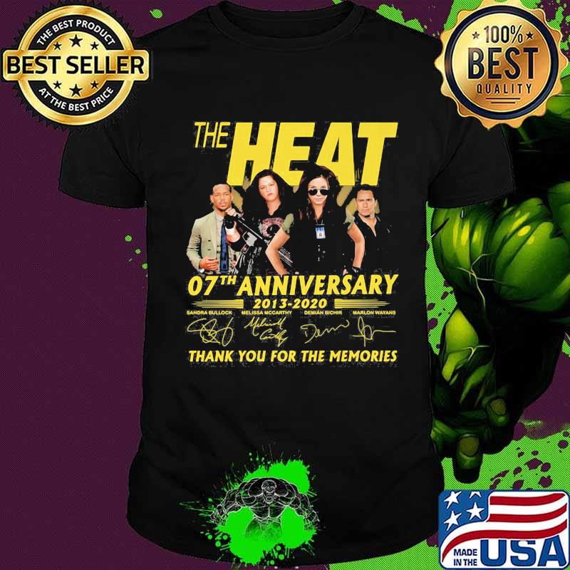 The heat 07th anniversary 2013 2020 thank for the memories signatures shirt