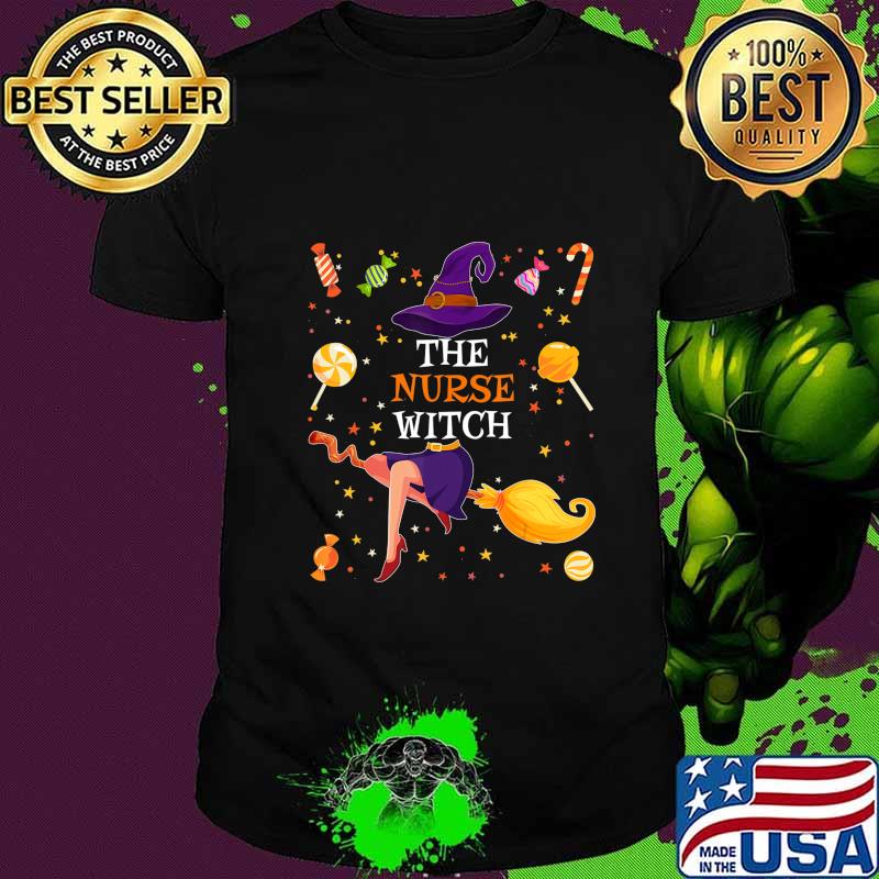 The Nurse Witch Funny Matching Family Halloween Candy Gift T-Shirt