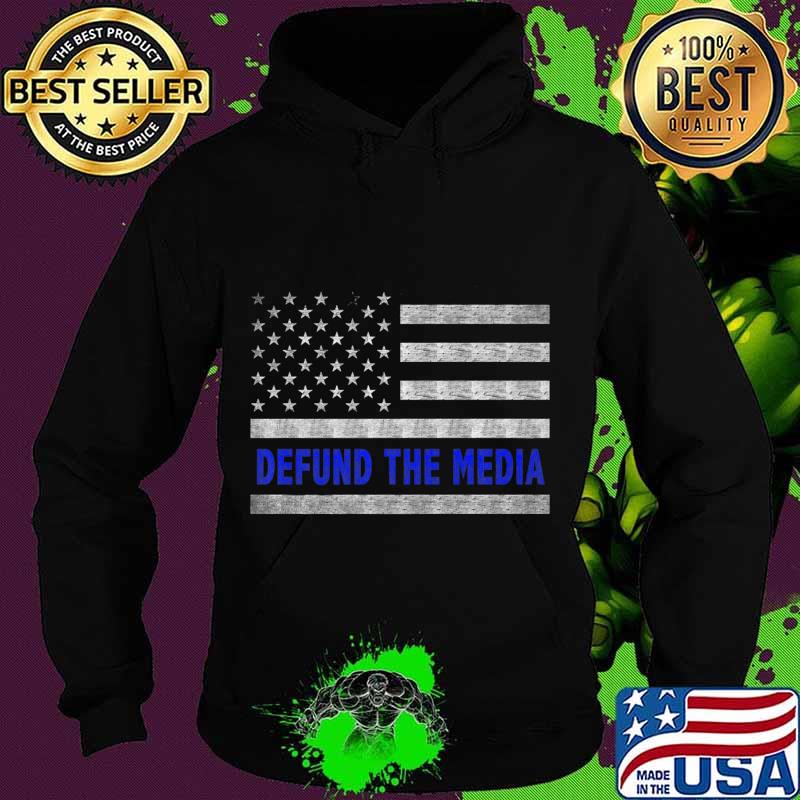 Thin Blue Line Defund The Media Trump 2020 Premium T-Shirt Hoodie Thin Blue Line Defund The Media Trump 2020 Premium T-Shirt Hoodie