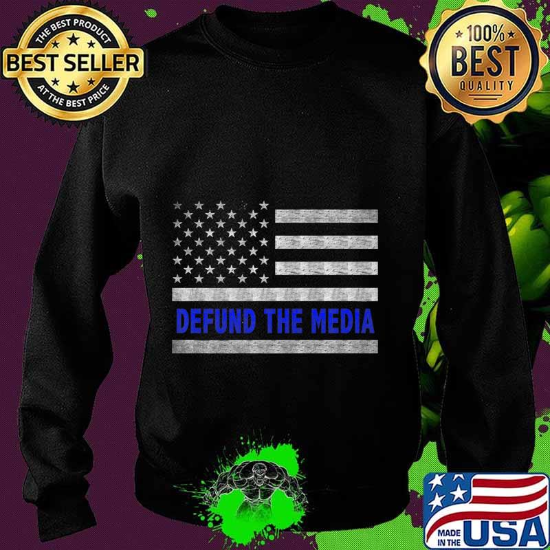 Thin Blue Line Defund The Media Trump 2020 Premium T-Shirt Sweater Thin Blue Line Defund The Media Trump 2020 Premium T-Shirt Sweater