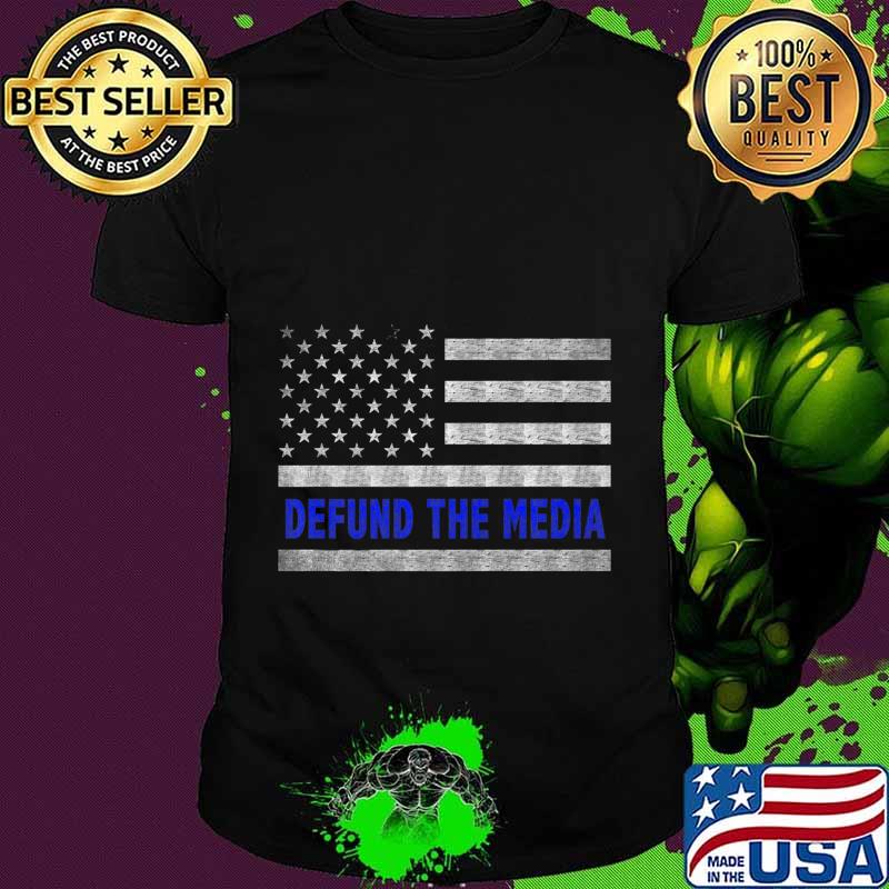 Thin Blue Line Defund The Media Trump 2020 Premium T-Shirt Thin Blue Line Defund The Media Trump 2020 Premium T-Shirt