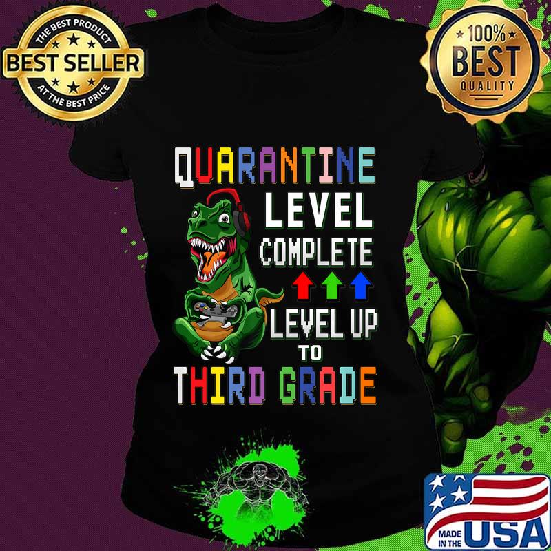 Third Grade Quarantine Shirt Back To School T Rex Gamer Gift Premium T-Shirt Ladies tee Third Grade Quarantine Shirt Back To School T Rex Gamer Gift Premium T-Shirt Ladies tee