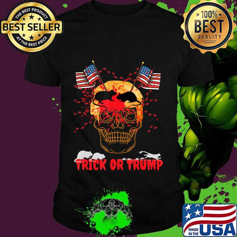 Trick or Trump Halloween Horror Party Costume Scary Design T-Shirt