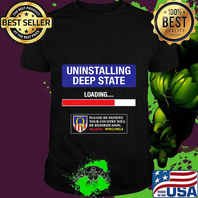 Uninstalling Deep State Qanon Q Anon WWG1WGA Premium T-Shirt
