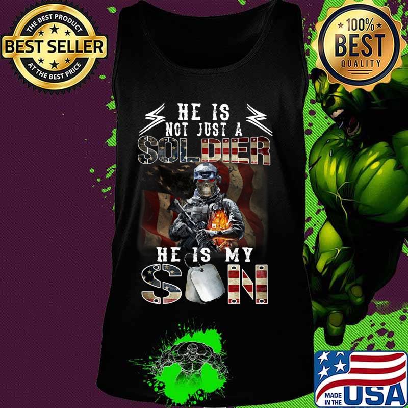 Veteran he is not just a soldier he is my son american flag s Tank top Veteran he is not just a soldier he is my son american flag s Tank top