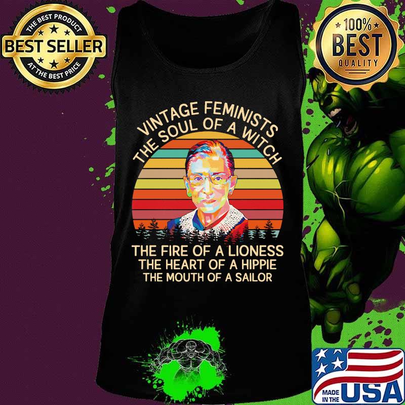 Vintage feminists the soul of a witch the fire of a lioness the heart of a hippie the mouth of a sailor vintage retro s Tank top Vintage feminists the soul of a witch the fire of a lioness the heart of a hippie the mouth of a sailor vintage retro s Tank top