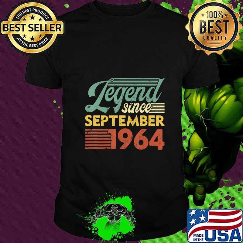 Vintage Legend Since September 1964 Birthday T-Shirt