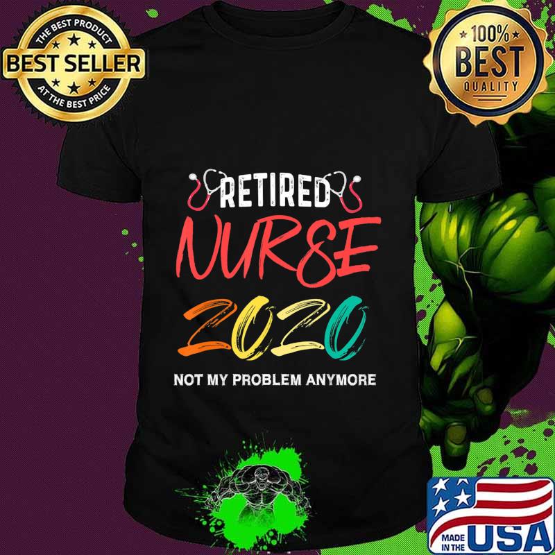 Vintage Retro Retired Nurse 2020 Retirement Gifts For Nurses T-Shirt