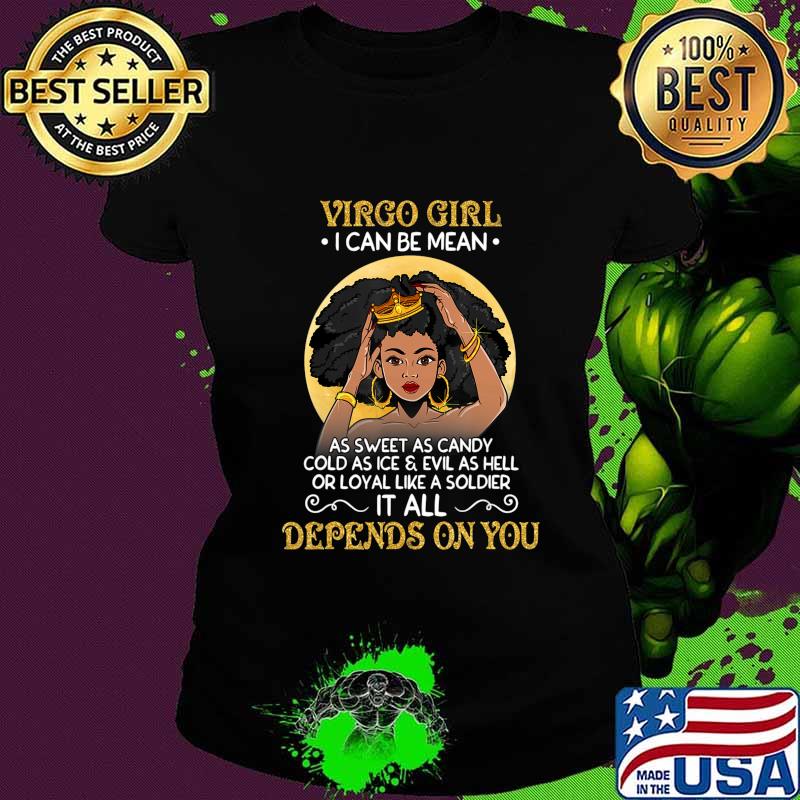 Virgo Girls Black Queen August September Birthday Gifts T-Shirt Ladies tee Virgo Girls Black Queen August September Birthday Gifts T-Shirt Ladies tee