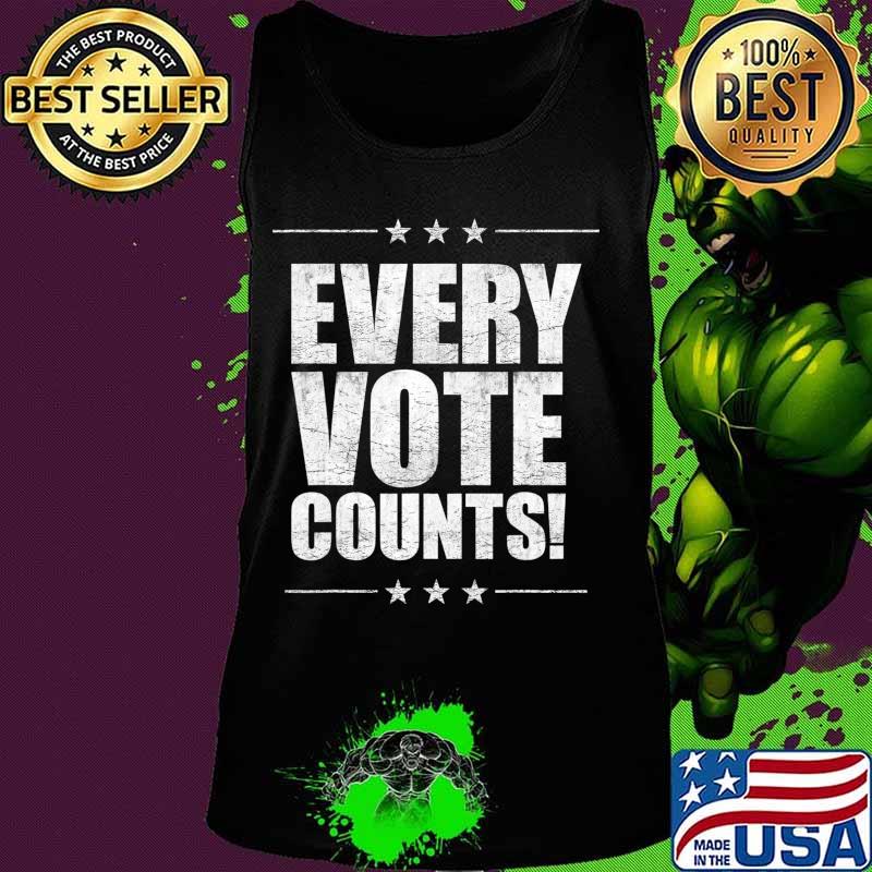 Vote Tshirt Women Men Every Vote Counts Cool Election 2020 T-Shirt Tank top Vote Tshirt Women Men Every Vote Counts Cool Election 2020 T-Shirt Tank top