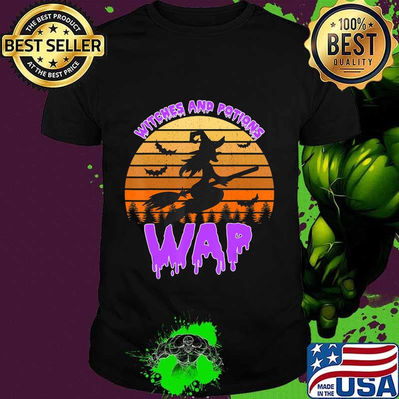 WAP Witches and Potions Funny Trending Halloween Retro T-Shirt