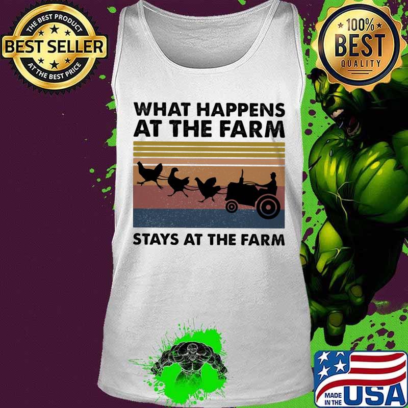 What happens at the farm stays at the farm vintage retro s Tank top What happens at the farm stays at the farm vintage retro s Tank top