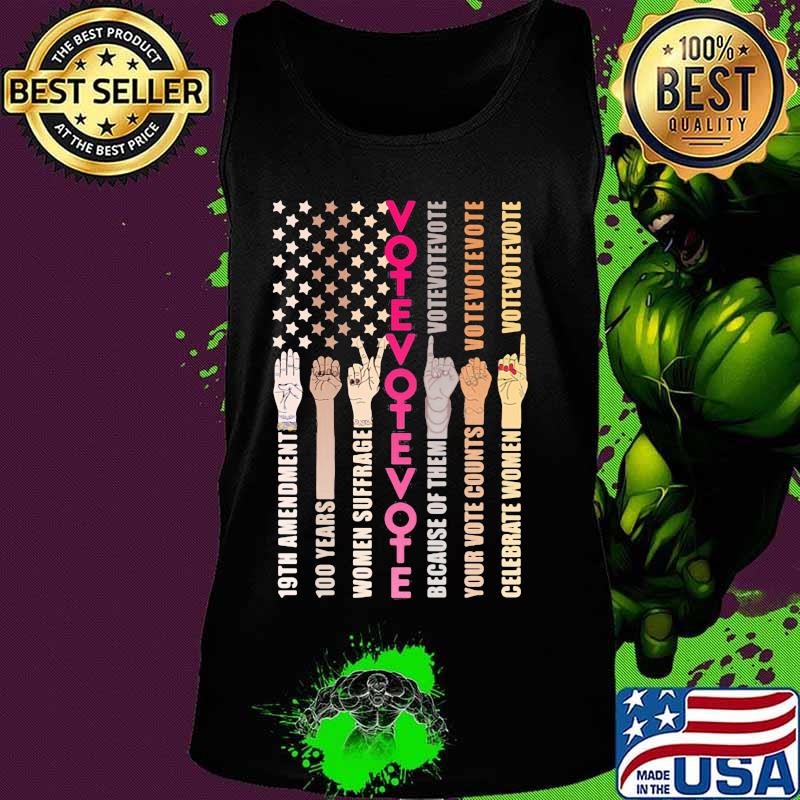 Women's suffrage in the us by celebrating the 100th anniversary vote american flag s Tank top Women's suffrage in the us by celebrating the 100th anniversary vote american flag s Tank top