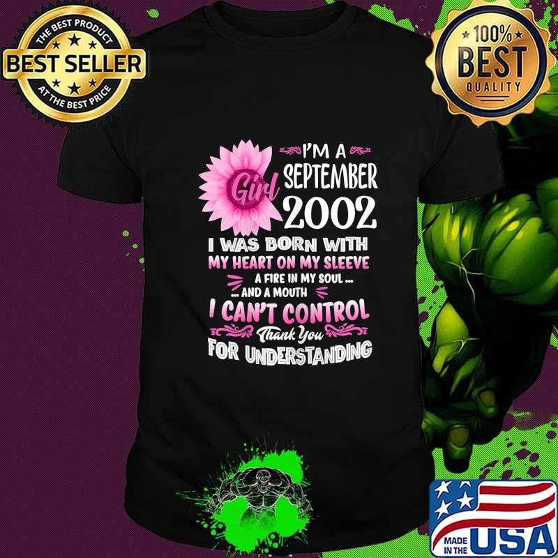 Womens September Girl 2002 T-Shirt 18th Birthday Gift 18 Yrs Old T-Shirt