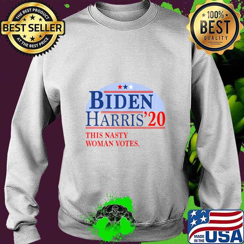 Womens This Nasty Woman Votes for a Biden Harris 2020 Fan T-Shirt Sweater Womens This Nasty Woman Votes for a Biden Harris 2020 Fan T-Shirt Sweater
