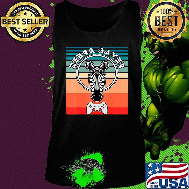 Zebra Gamer Controller Graphic Design For Gamer Kids T-Shirt Tank top Zebra Gamer Controller Graphic Design For Gamer Kids T-Shirt Tank top