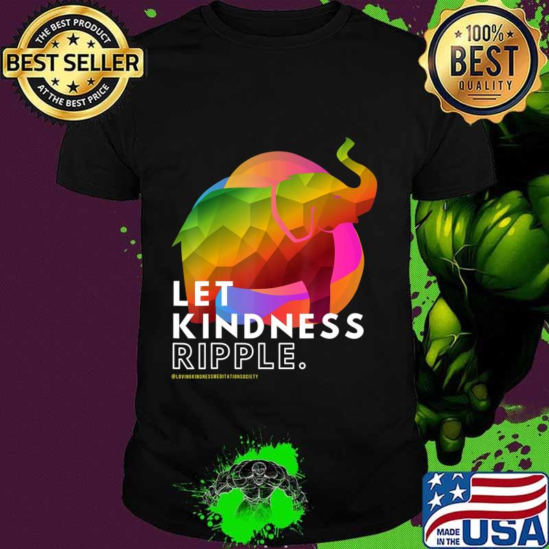 Zen Elephant Compassion Kindness Ripple Mindfulness Meditate T-Shirt