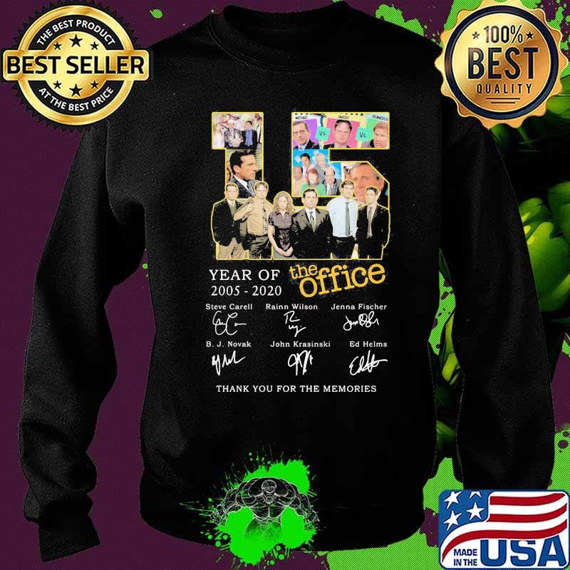 15 year of 2005 2020 the office thank for the memories signatures s Sweater 15 year of 2005 2020 the office thank for the memories signatures s Sweater