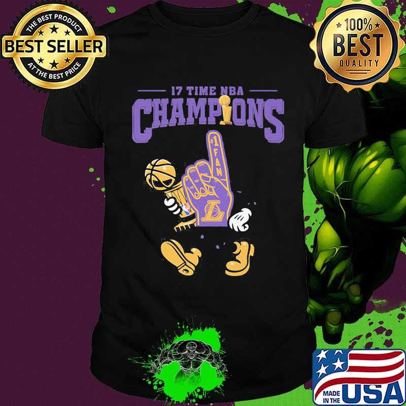 17 time nba champions los angeles lakers shirt