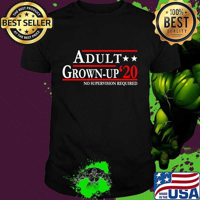 2020 Candidates Presidential An Adult and A Grown-up Funny T-Shirt 2020 Candidates Presidential An Adult and A Grown-up Funny T-Shirt