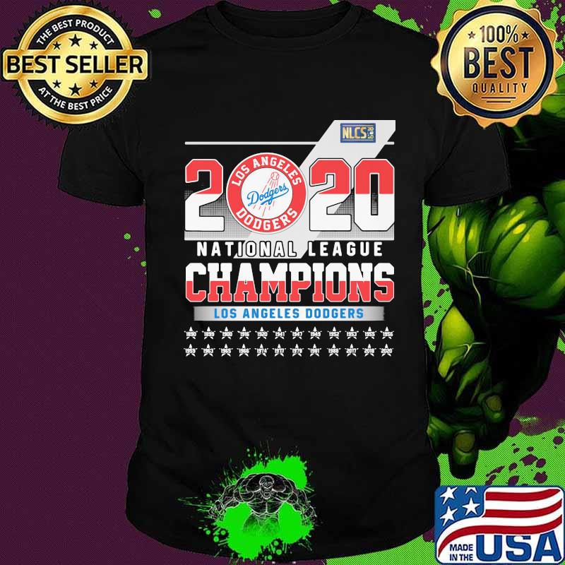 2020 los angeles dodgers logo national league champions shirt