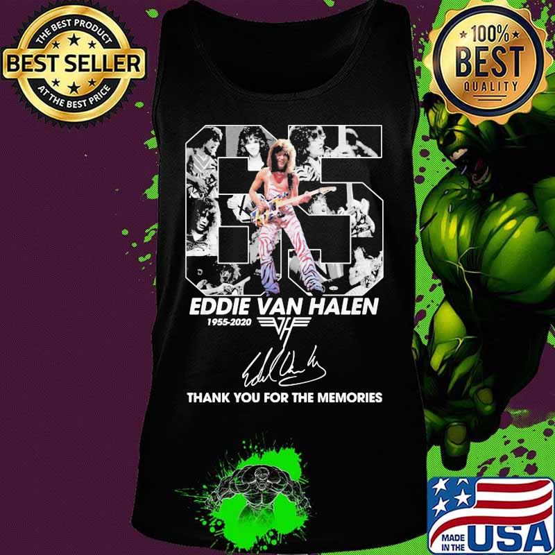 65 eddie van halen 1955 2020 thank for the memories signature s Tank top 65 eddie van halen 1955 2020 thank for the memories signature s Tank top