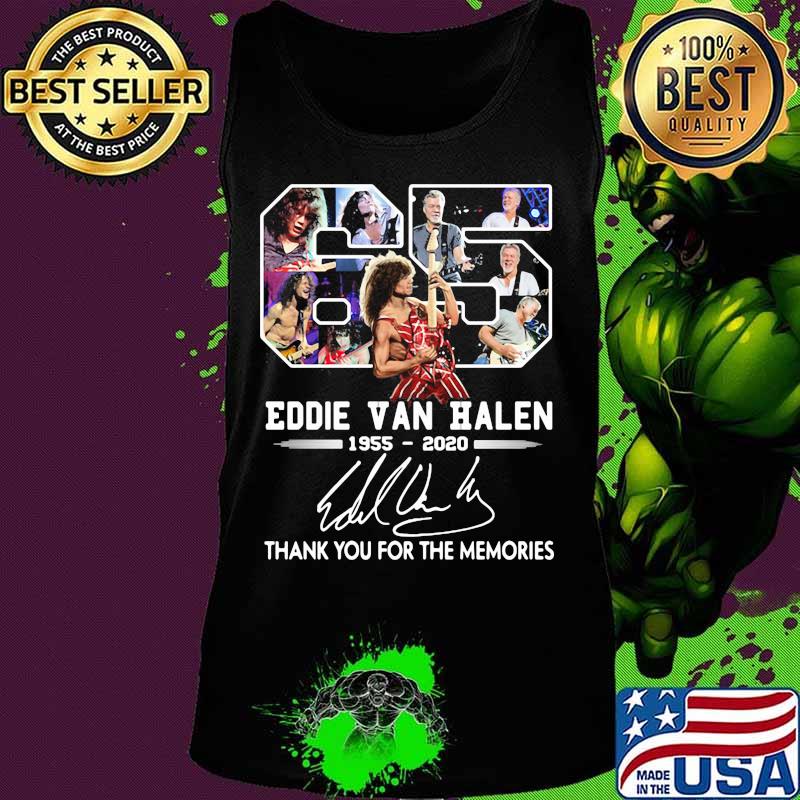 65 eddie van halen 1955 2020 thank for the memories signature s Tank top 65 eddie van halen 1955 2020 thank for the memories signature s Tank top