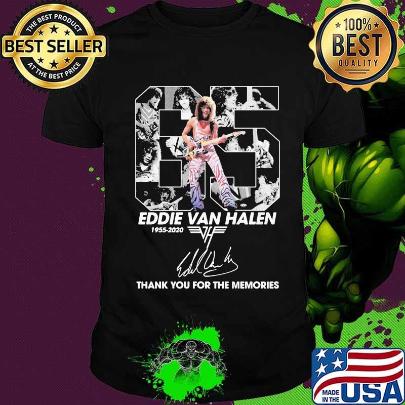 65 eddie van halen 1955 2020 thank for the memories signature shirt