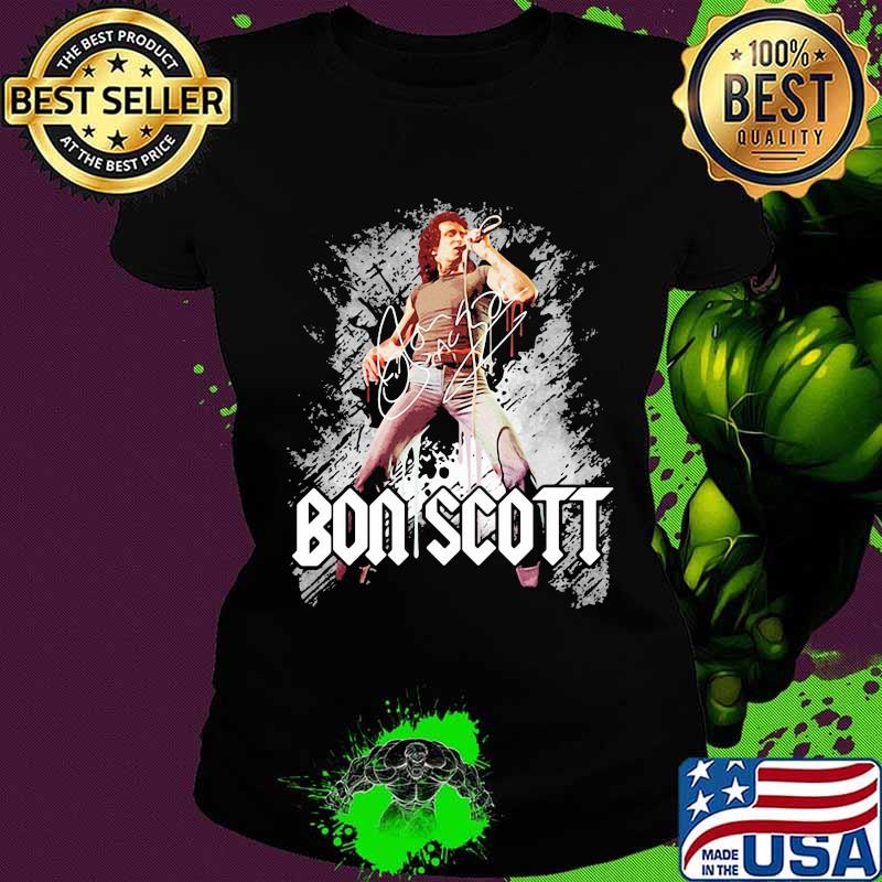 Acdc band bon scott signature s Ladies tee Acdc band bon scott signature s Ladies tee