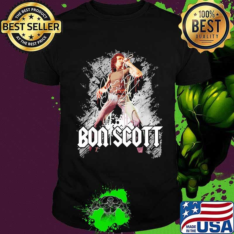 Acdc band bon scott signature shirt