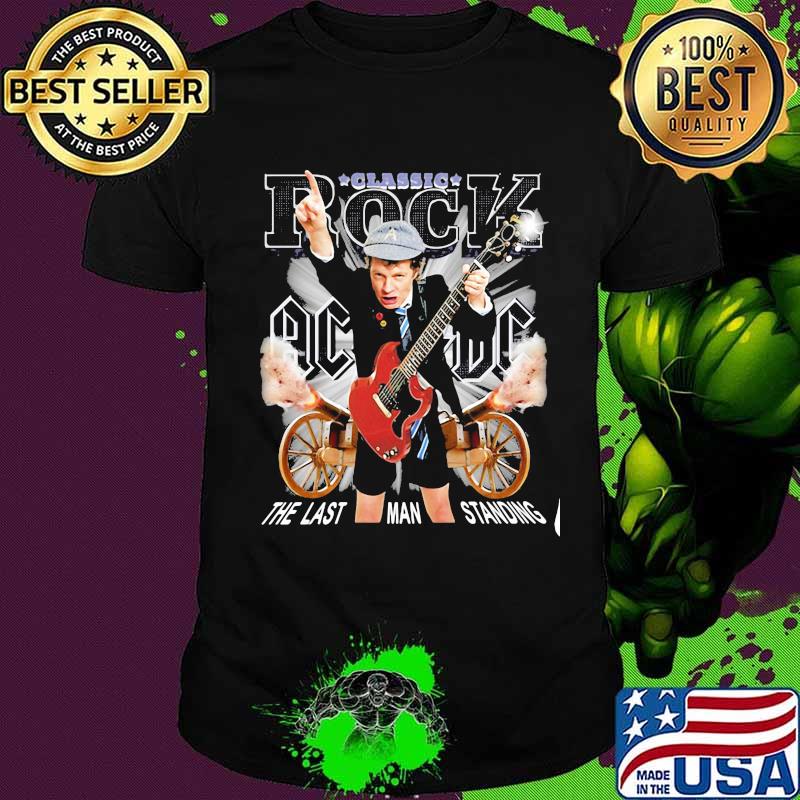 Acdc band classic rock the last man standing shirt