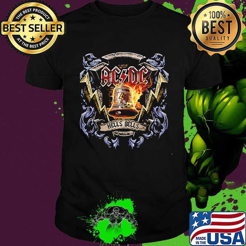Acdc band hells bells fire vintage shirt