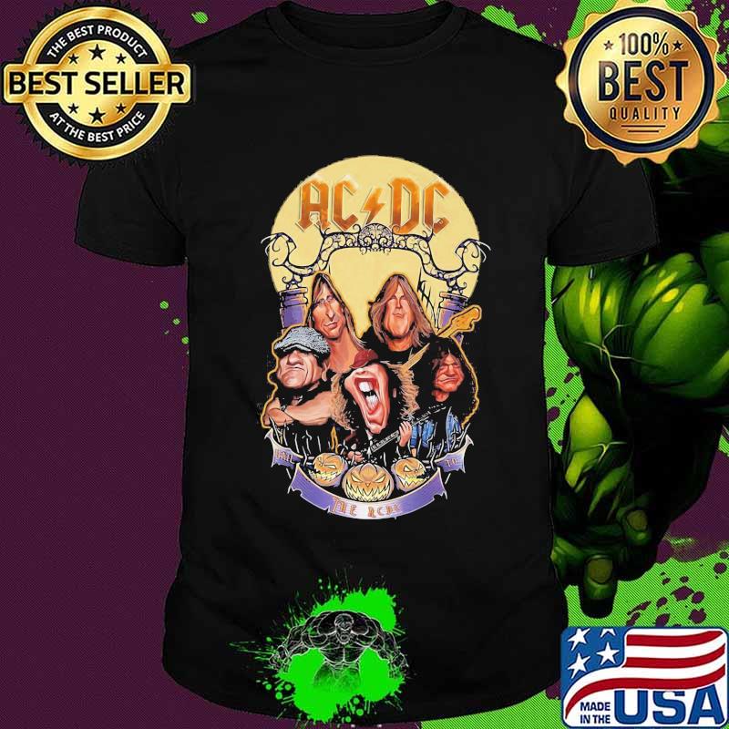 Acdc band members vintage happy halloween shirt