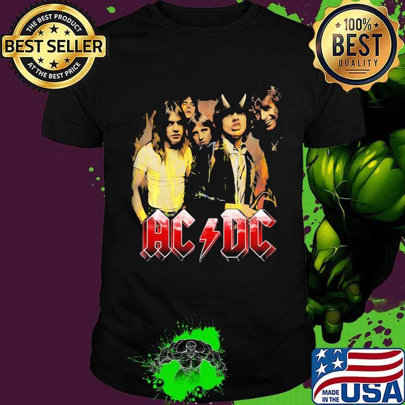 Acdc band members vintage shirt