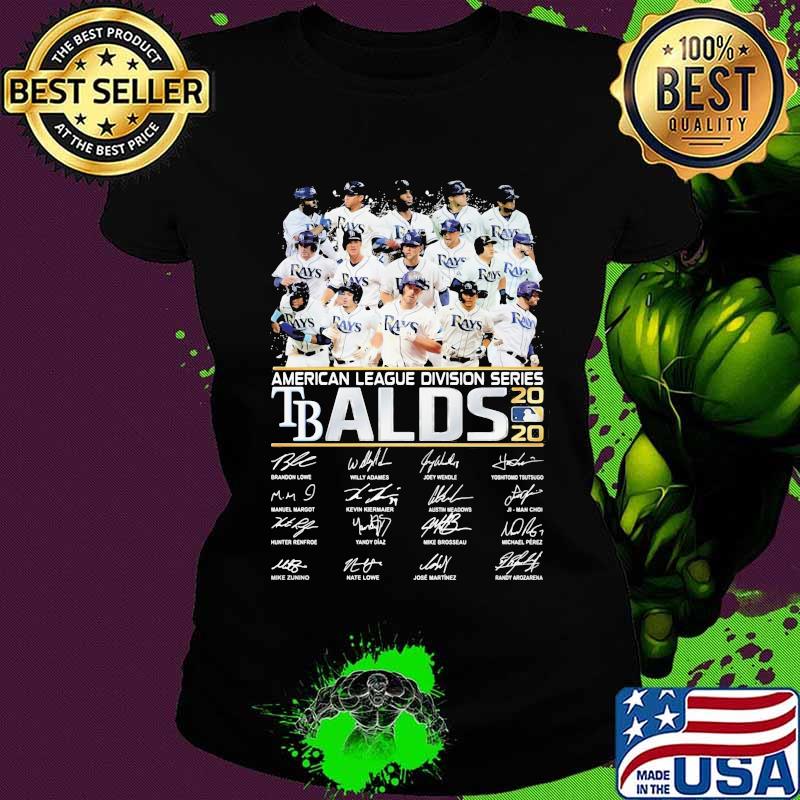 American league division series tbalds 2020 signatures s Ladies tee American league division series tbalds 2020 signatures s Ladies tee