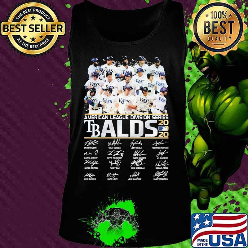 American league division series tbalds 2020 signatures s Tank top American league division series tbalds 2020 signatures s Tank top