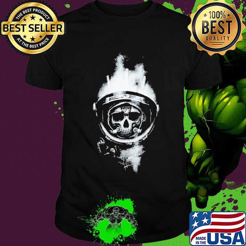 Astronaut skull oklahoma raiders shirt