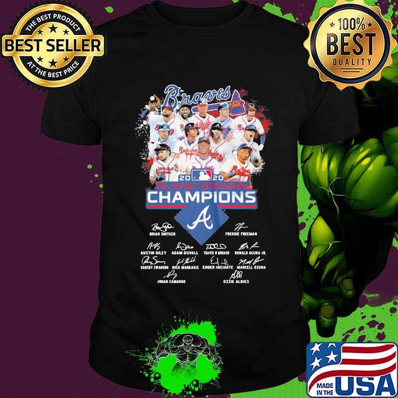 Atlanta braves 2020 nl east division champions signatures shirt