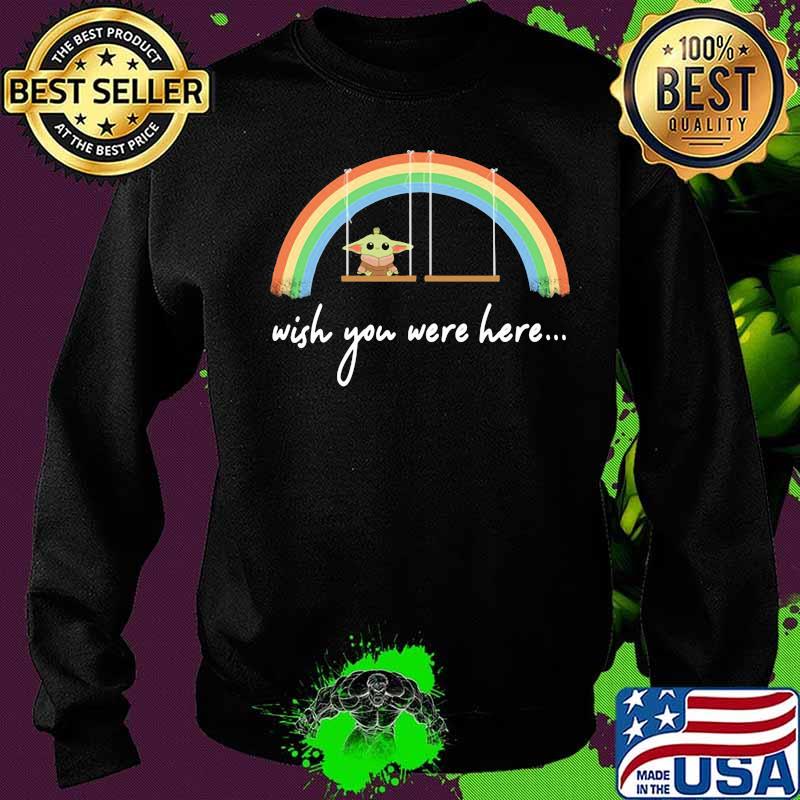 Baby yoda wish you were here rainbow lgbt s Sweater Baby yoda wish you were here rainbow lgbt s Sweater