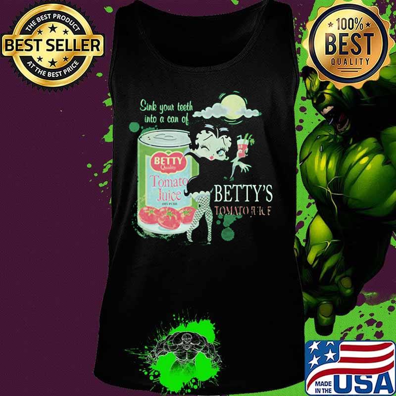 Betty Boop Vampire Betty's Tomato Juice Youth s Tank top Betty Boop Vampire Betty's Tomato Juice Youth s Tank top