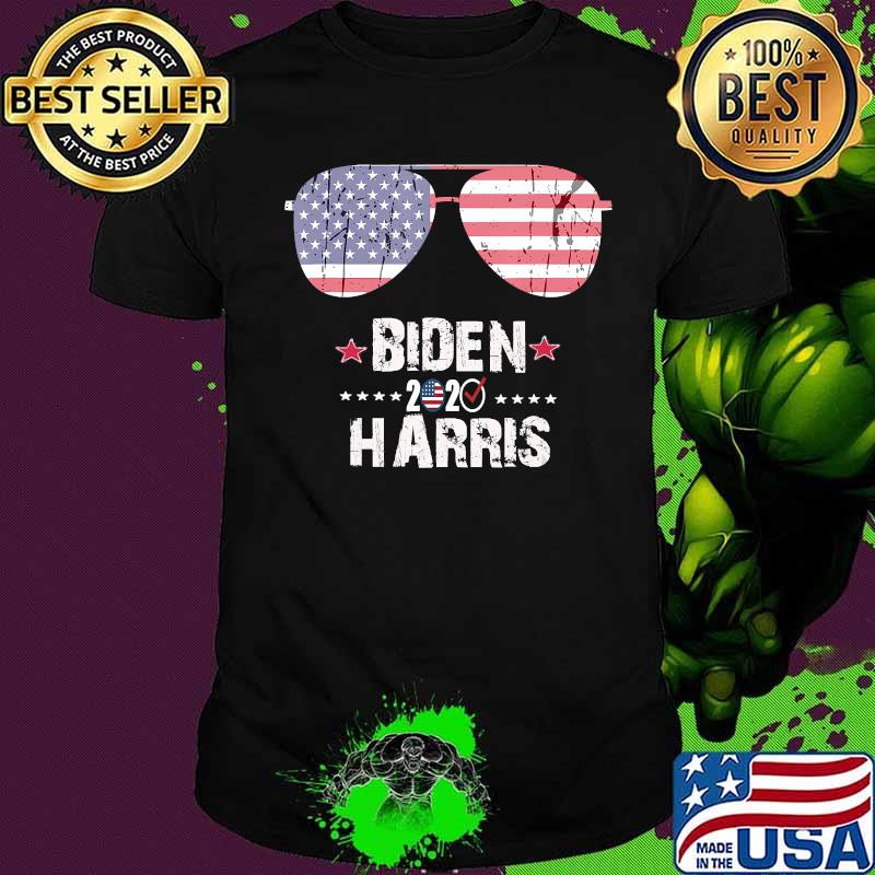 Biden Harris 2020 American Flag Sunglasses T-Shirt