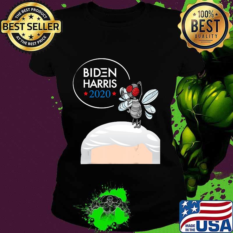 Biden Harris 2020 Funny Debate Fly on Mike Pence's Head T-Shirt Ladies tee Biden Harris 2020 Funny Debate Fly on Mike Pence's Head T-Shirt Ladies tee