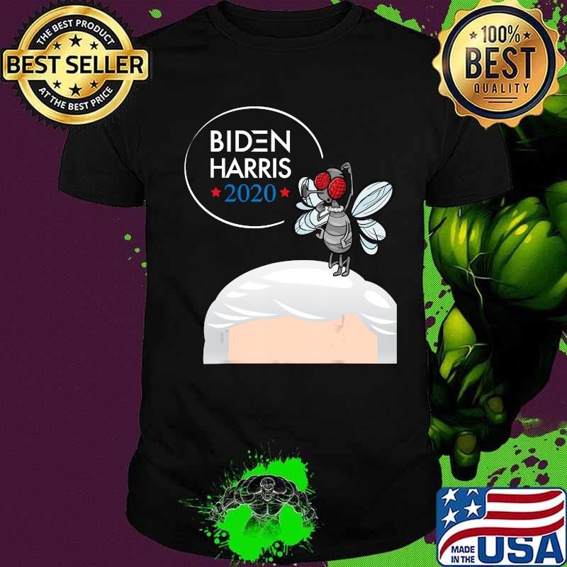 Biden Harris 2020 Funny Debate Fly on Mike Pence's Head T-Shirt