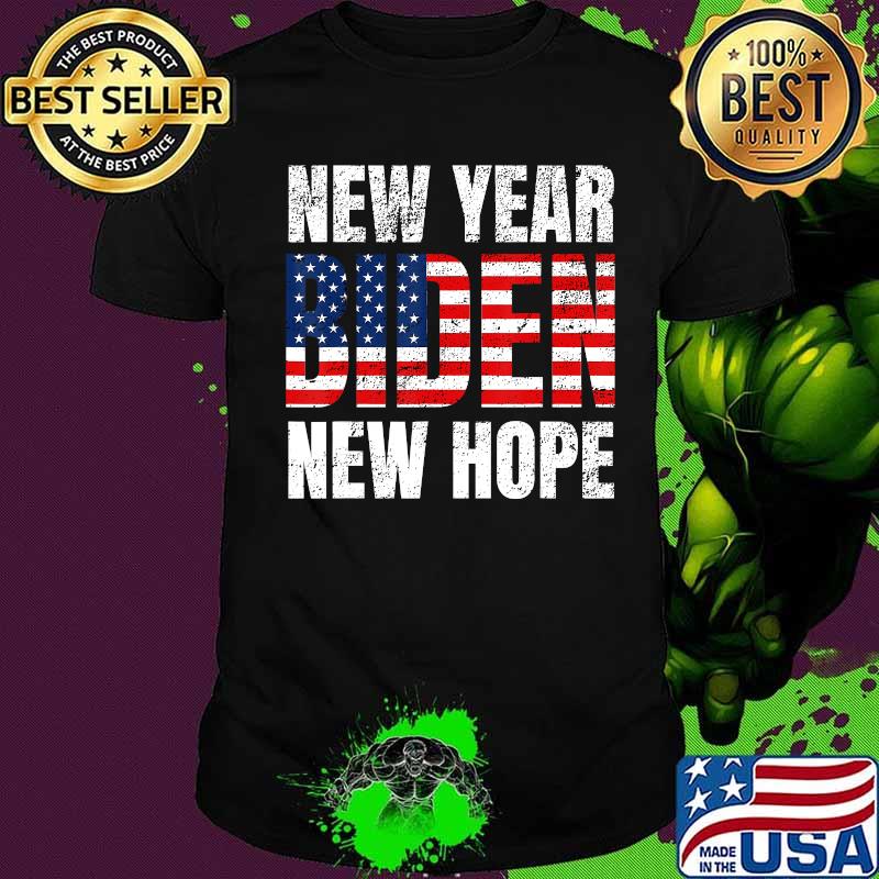 Biden New Year Hope Blue Wave Democratic Vintage Distressed Shirt