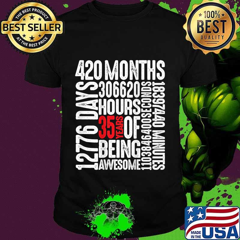 Birthday gift for middle-age thirty five year old men women T-Shirt