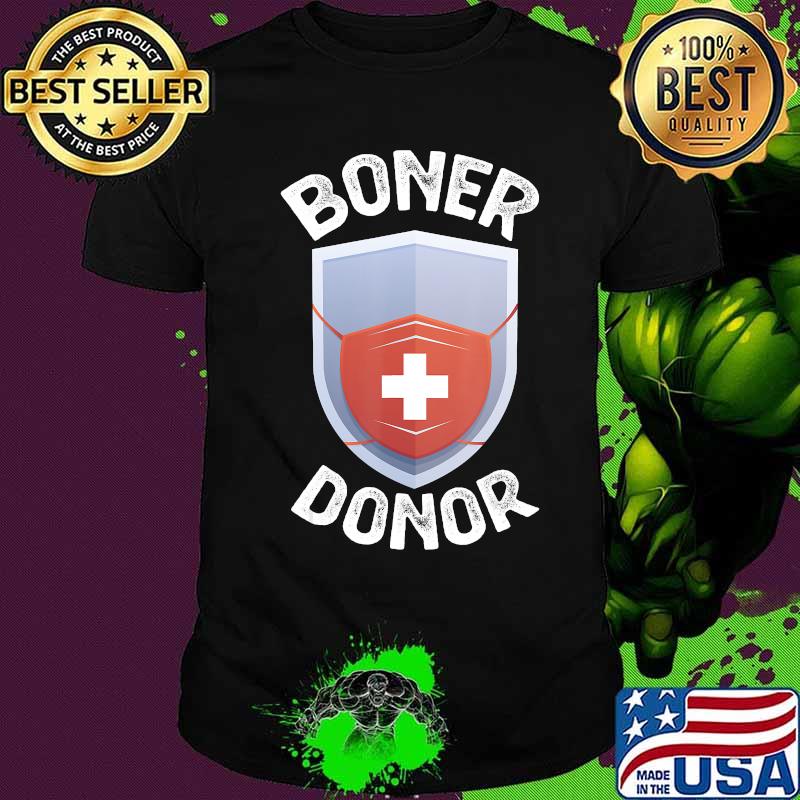Boner Donor Shirt Funny Halloween Mask Gift for Women Men T-Shirt