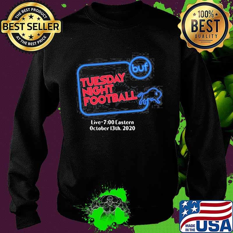 Buffalo bills tuesday night football live 7 eastern october 2020 s Sweater Buffalo bills tuesday night football live 7 eastern october 2020 s Sweater