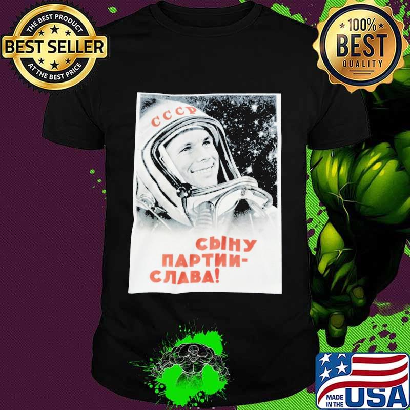 Cccd yuri gagarin poster 1961 shirt